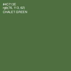 #4C713E - Chalet Green Color Image